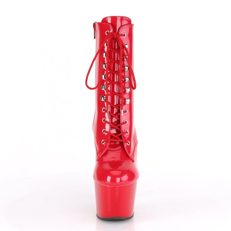 Pleaser Adore-1020 Women's Heels Boots Red | NZ FHGLDV