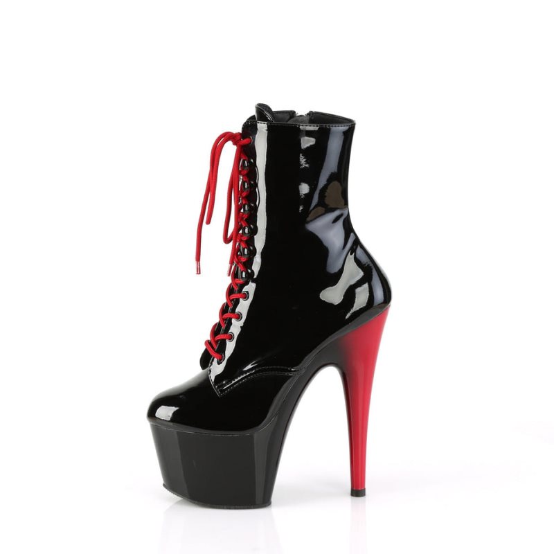 Pleaser Adore-1020 Women's Heels Boots Red / Black | NZ NHKCXO