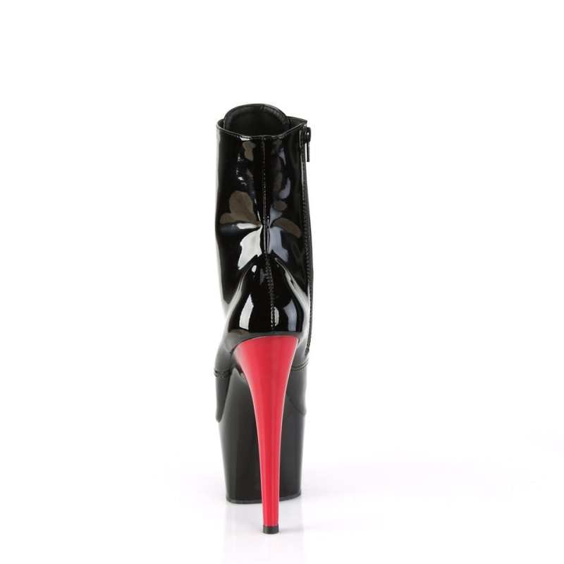 Pleaser Adore-1020 Women's Heels Boots Red / Black | NZ NHKCXO