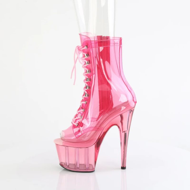 Pleaser Adore-1021C-T Women's Heels Boots Pink | NZ INUZLQ