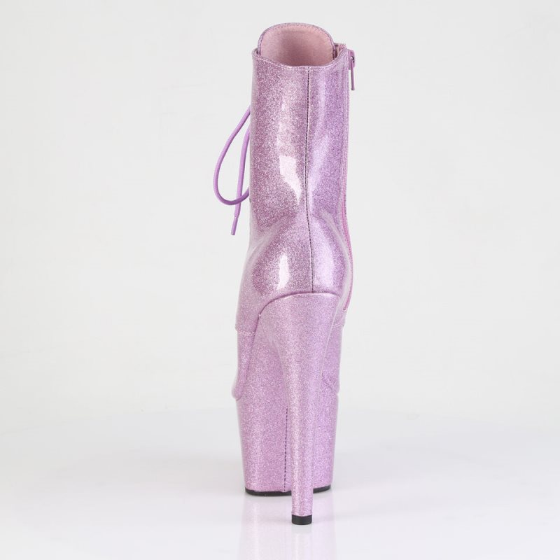 Pleaser Adore-1021GP Glitter Women's Heels Boots Purple | NZ EOSVZU