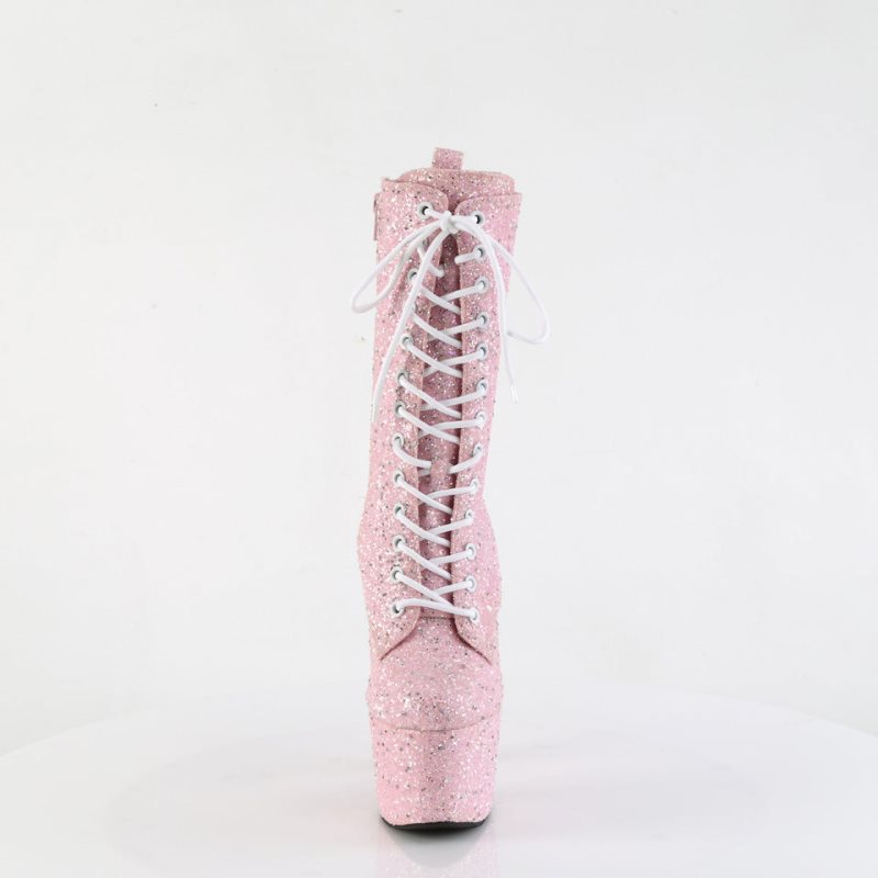 Pleaser Adore-1040GR Women's Heels Boots Pink | NZ TNERDV