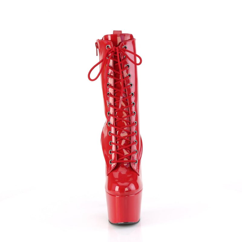 Pleaser Adore-1040WR-HG Women's Heels Boots Red | NZ LWKQCG