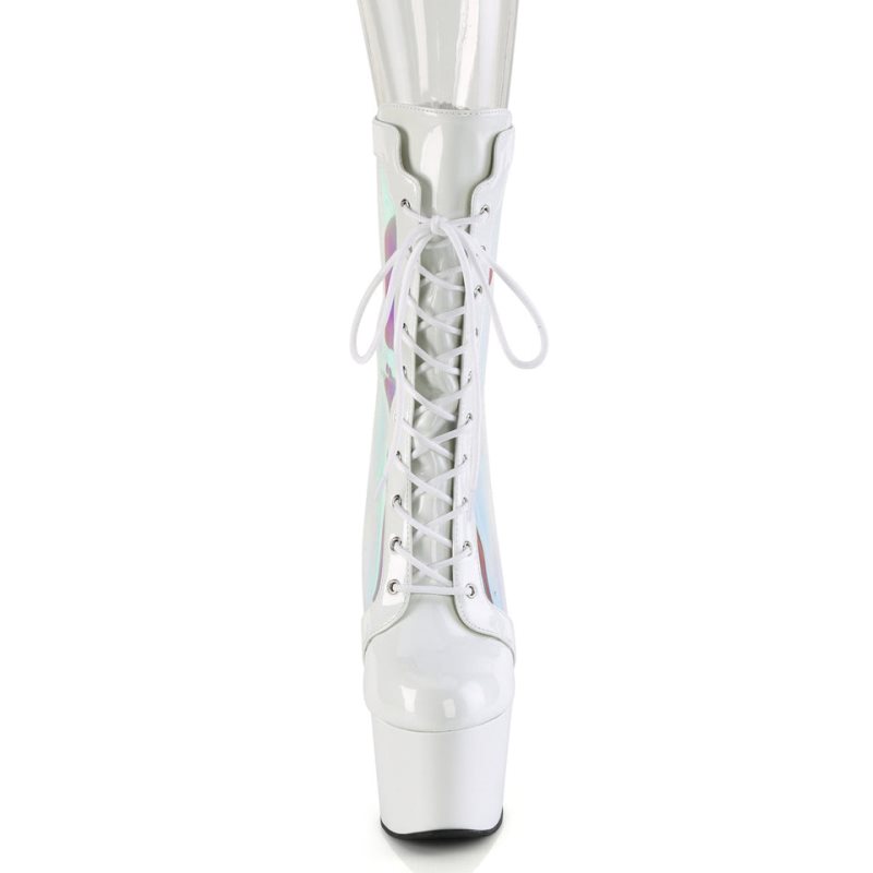 Pleaser Adore-1047 Women's Heels Boots White | NZ XQOCLW