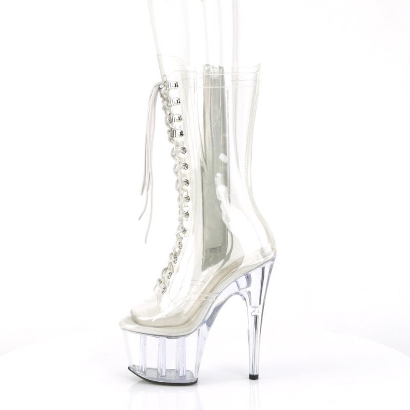 Pleaser Adore-1050C Women's Heels Boots Clear | NZ PORAZF