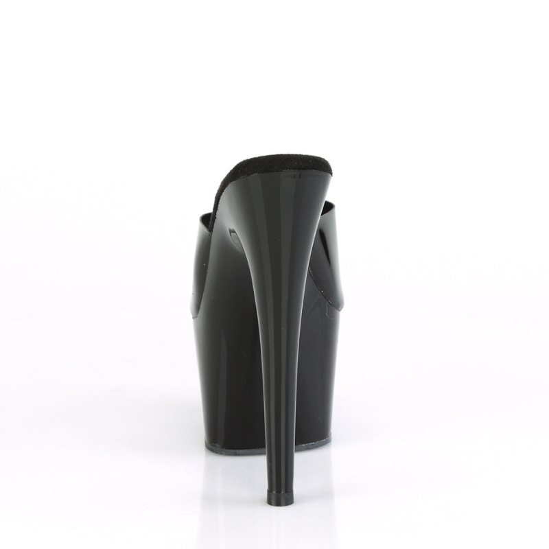 Pleaser Adore-701N Women's Platform Slides Black | NZ CRLOFH