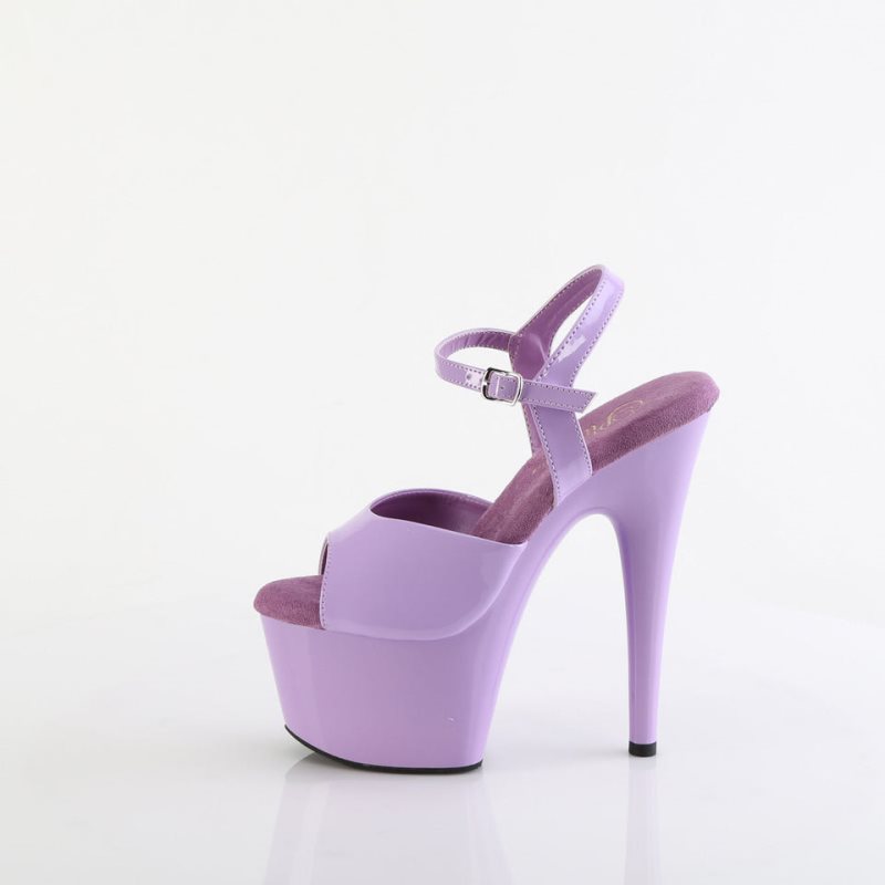 Pleaser Adore-709 Women's Platform Heels Sandals Purple | NZ OGKEUR