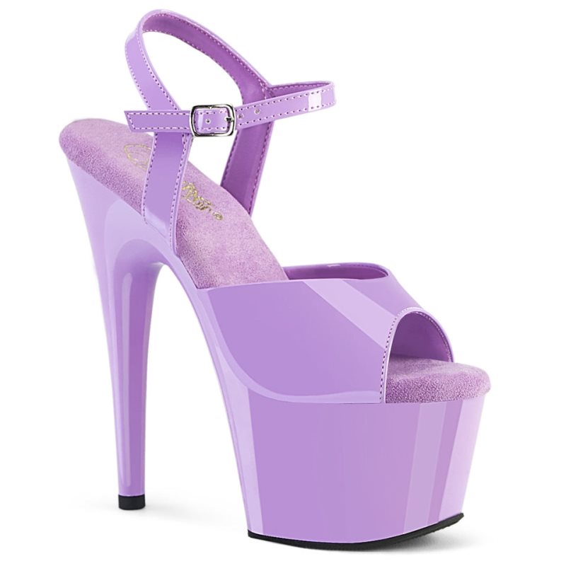 Pleaser Adore-709 Women\'s Platform Heels Sandals Purple | NZ OGKEUR