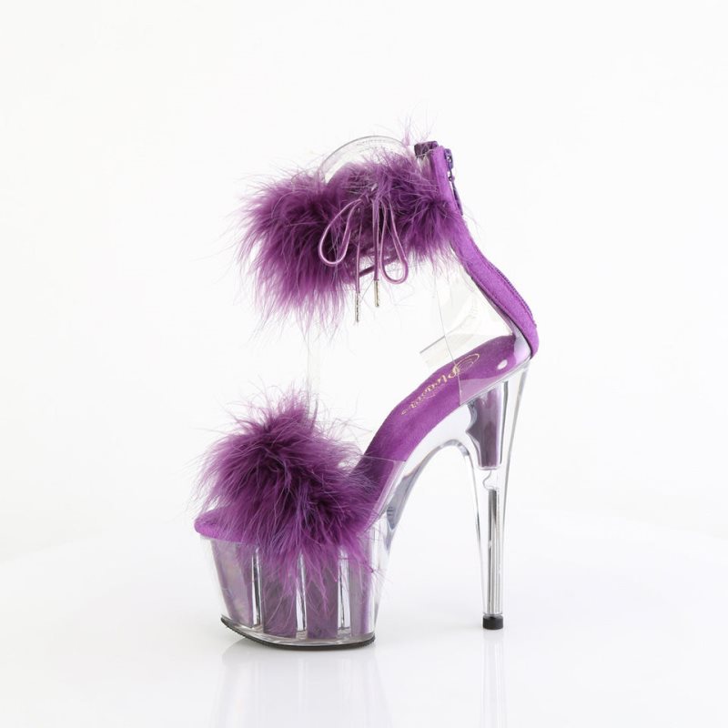 Pleaser Adore-724F Women's Platform Heels Sandals Purple | NZ URFMTZ