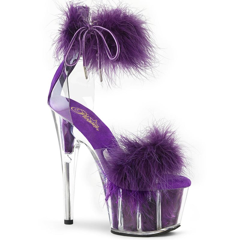 Pleaser Adore-724F Women\'s Platform Heels Sandals Purple | NZ URFMTZ