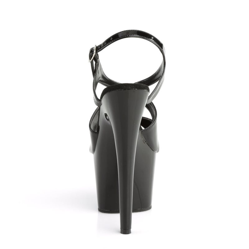 Pleaser Adore-730 Women's Platform Heels Sandals Black | NZ LOWKJP