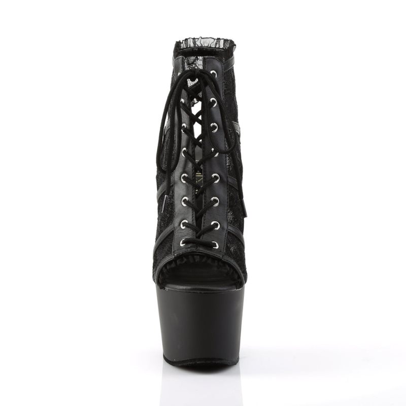 Pleaser Adore-796LC Women's Heels Boots Black | NZ RBXWYZ