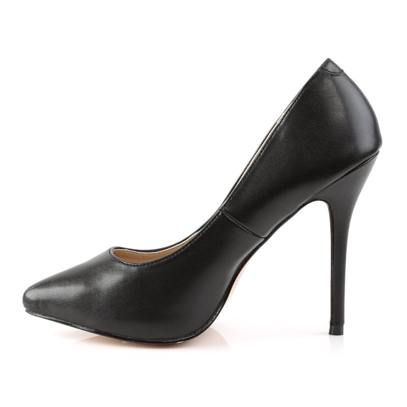 Pleaser Amuse-20 Vegan Leather Women's Pumps Black | NZ WKQEXN