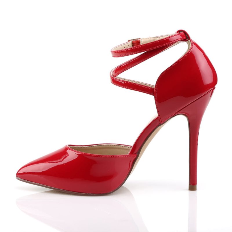 Pleaser Amuse-25 Women's Pumps Red | NZ RUEOIB