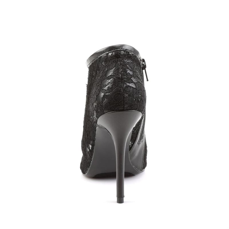 Pleaser Amuse-56 Women's Heels Boots Black | NZ YTMIGU