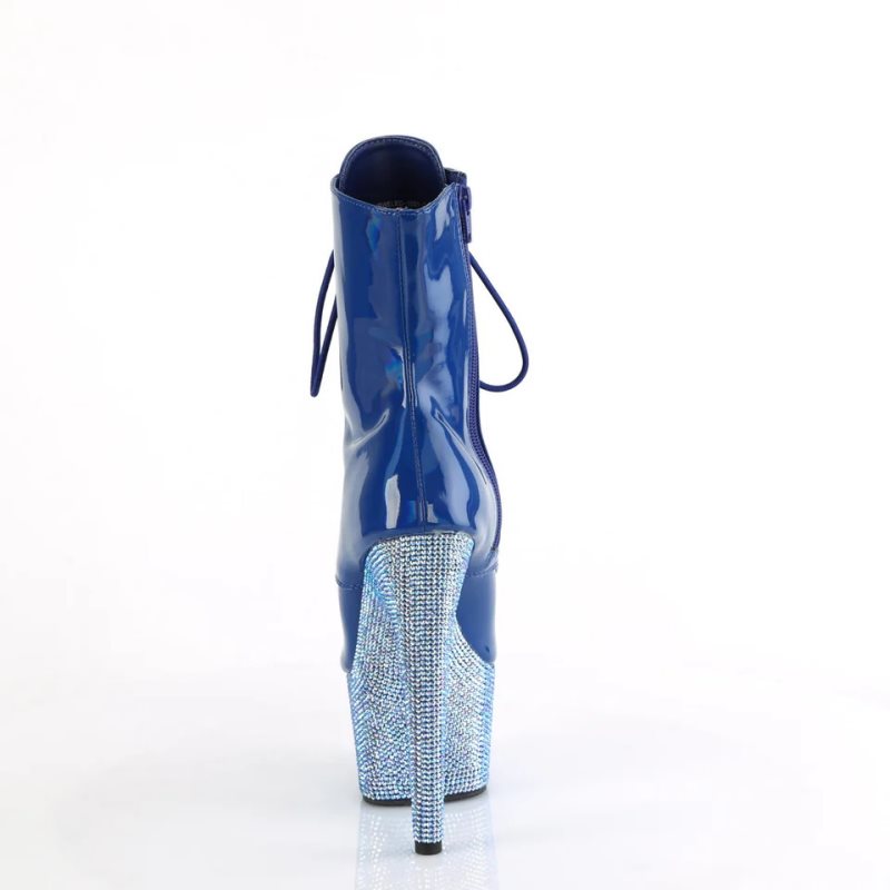 Pleaser Bejeweled-1021-7 Women's Heels Boots Blue | NZ KQZXPB