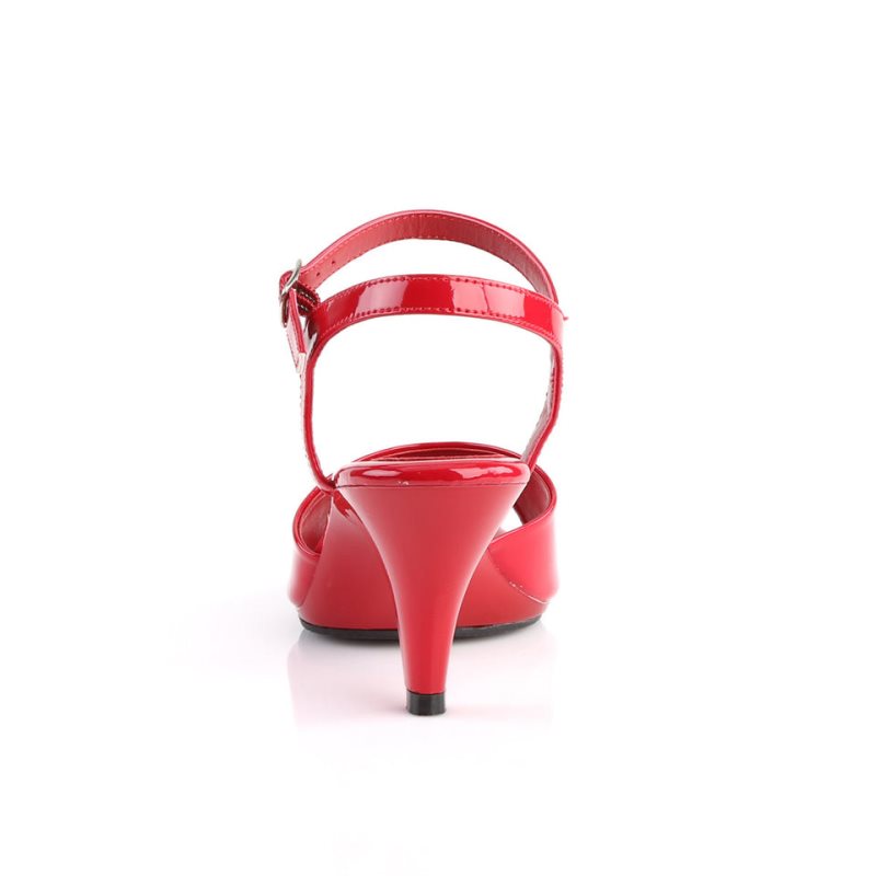 Pleaser Belle-309 Women's Heels Sandals Red | NZ KBEQTD