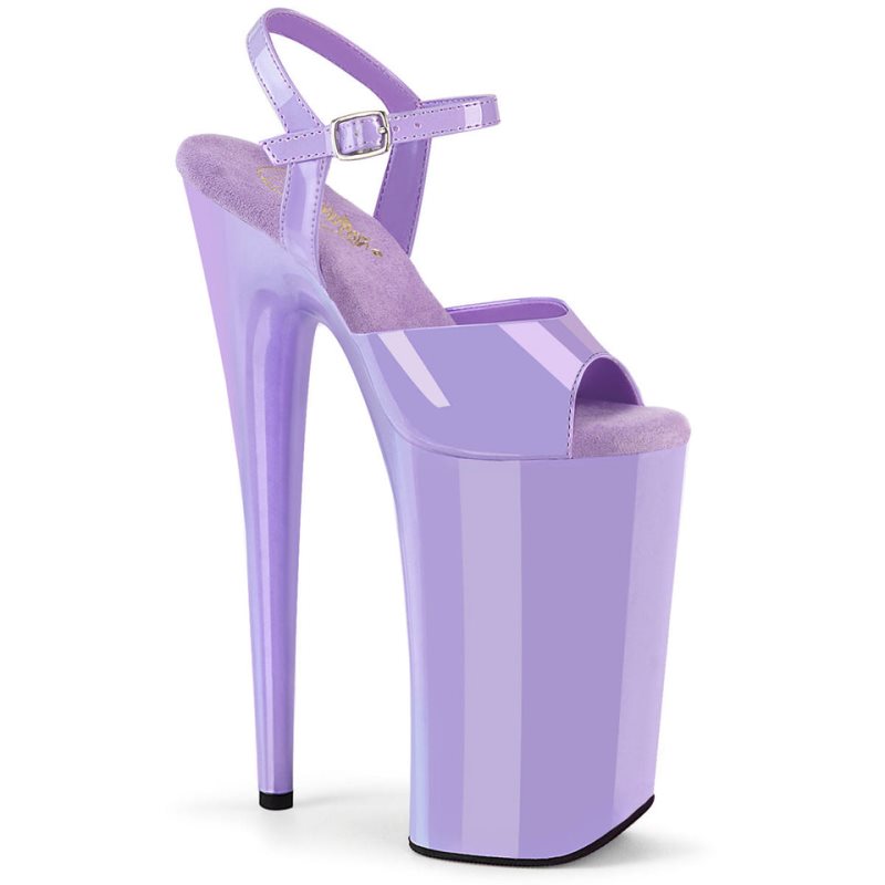 Pleaser Beyond-009 Women\'s Platform Heels Sandals Purple | NZ JOXQIE