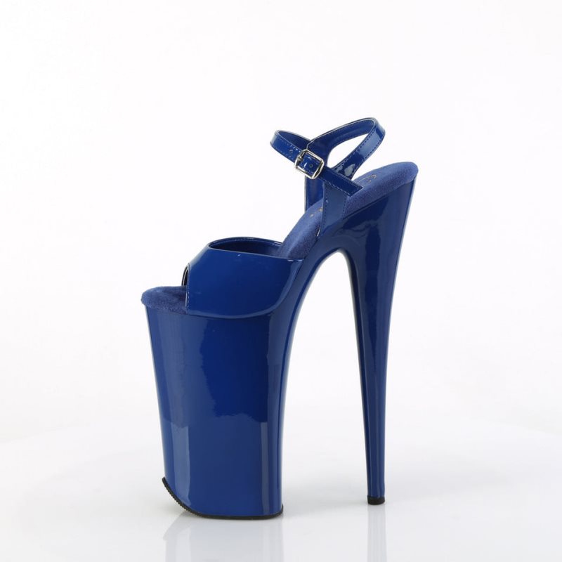 Pleaser Beyond-009 Women's Platform Heels Sandals Blue | NZ AXSPCE