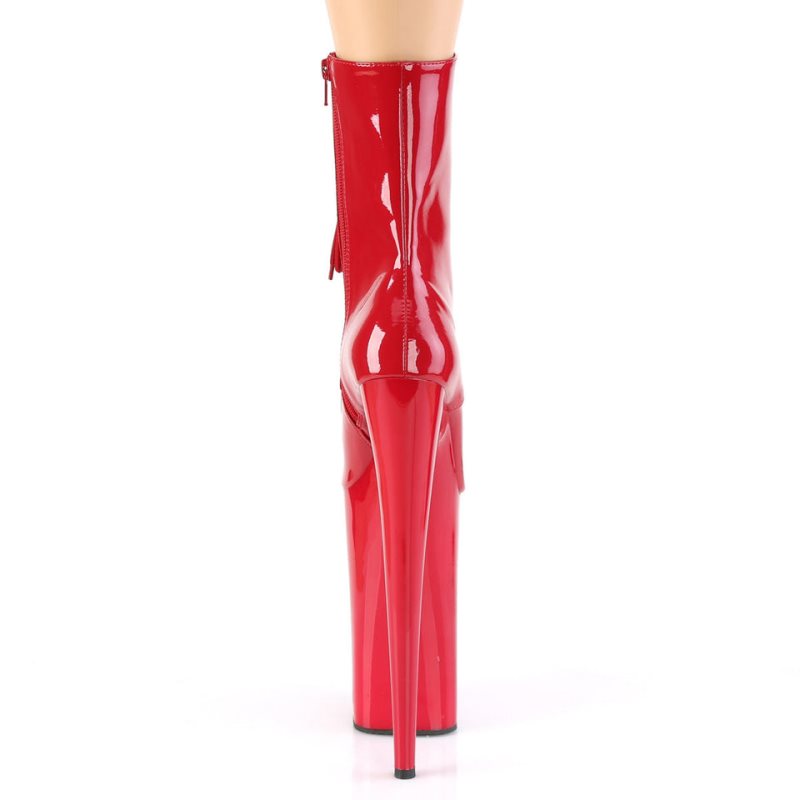 Pleaser Beyond-1020 Women's Heels Boots Red | NZ WRQXJP