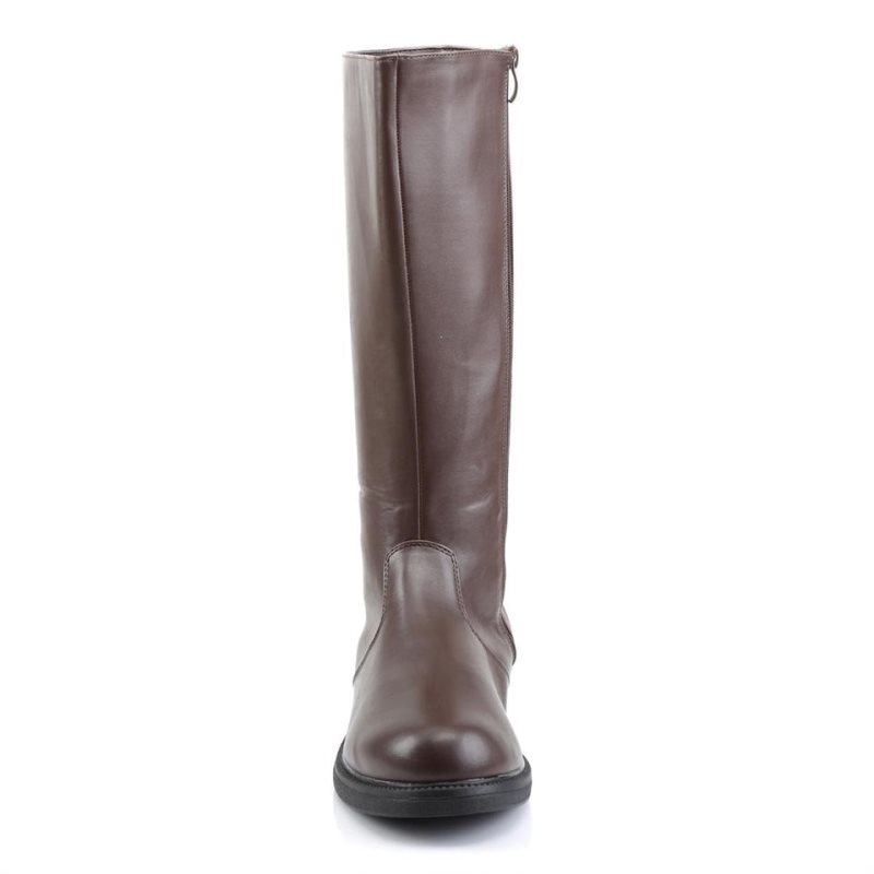 Pleaser Captain-100 Men's Knee-high Boots Brown | NZ UBNZFA