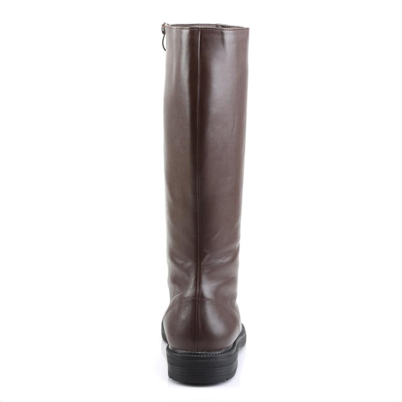 Pleaser Captain-100 Men's Knee-high Boots Brown | NZ UBNZFA