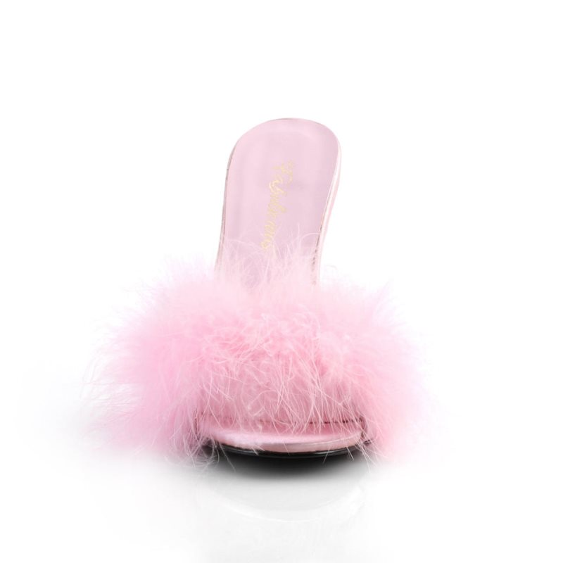 Pleaser Classique-01F Women's Slides Pink | NZ GZKMUW