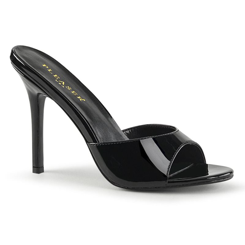 Pleaser Classique-01 Women\'s Slides Black | NZ OIBUGV