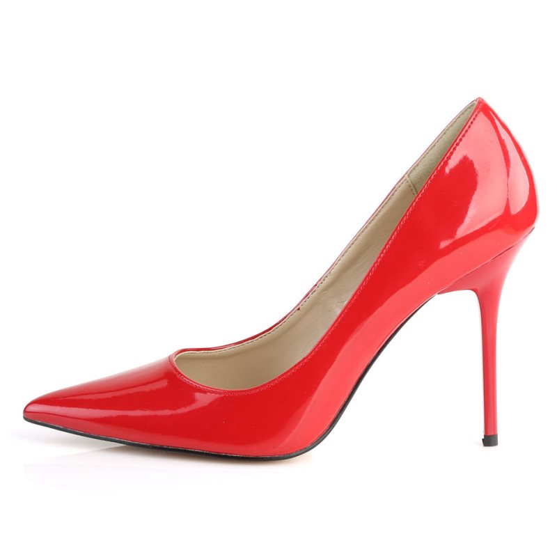 Pleaser Classique-20 Women's Pumps Red | NZ BZNJEQ