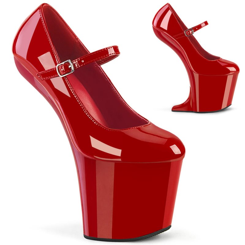 Pleaser Craze-880 Women\'s Pumps Red | NZ TKSJNL