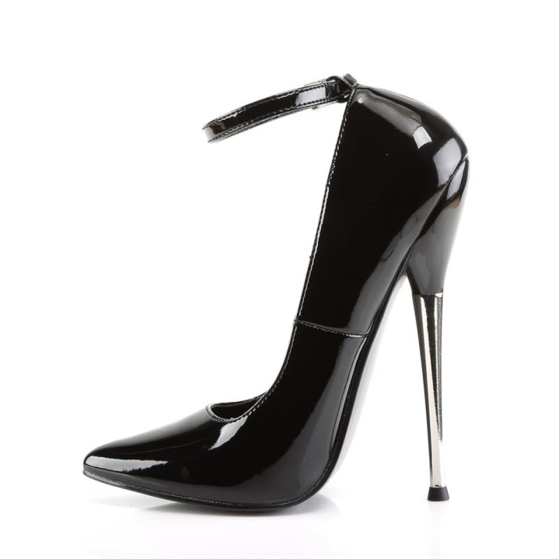 Pleaser Dagger-12 Women's Pumps Black | NZ QCHMSJ