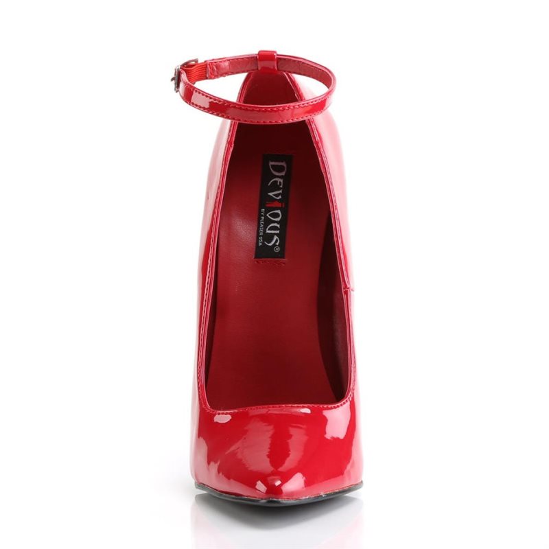 Pleaser Dagger-12 Women's Pumps Red | NZ WJSRNE