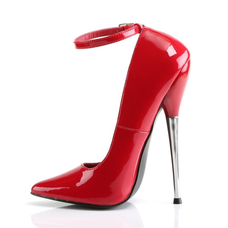 Pleaser Dagger-12 Women's Pumps Red | NZ WJSRNE