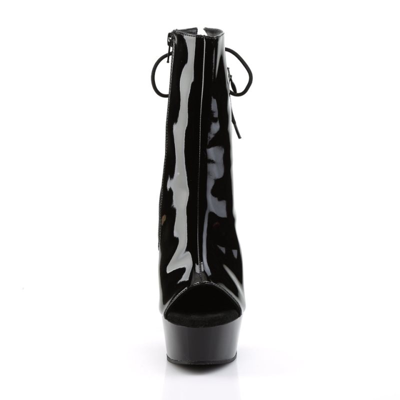 Pleaser Delight-1018 Women's Heels Boots Black | NZ UQXRNW