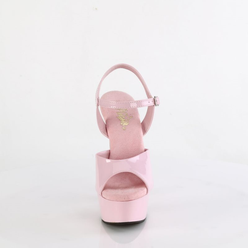 Pleaser Delight-609 Women's Platform Heels Sandals Pink | NZ SGBCFZ