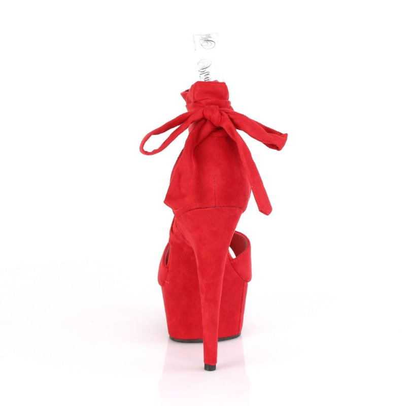 Pleaser Delight-679 Women's Platform Heels Sandals Red | NZ RCJUZW