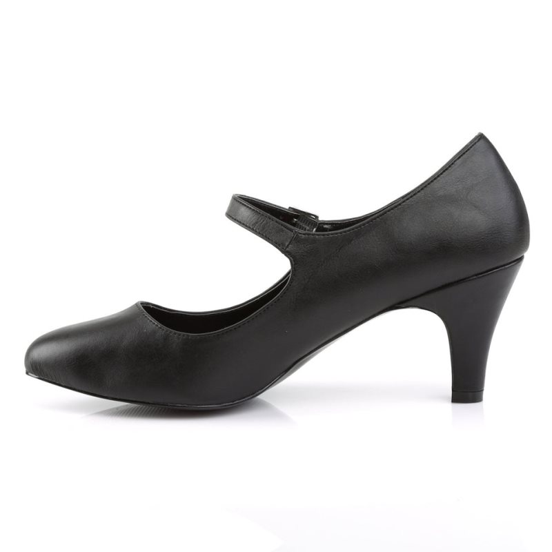 Pleaser Divine-440 Vegan Leather Women's Pumps Black | NZ JAWECN