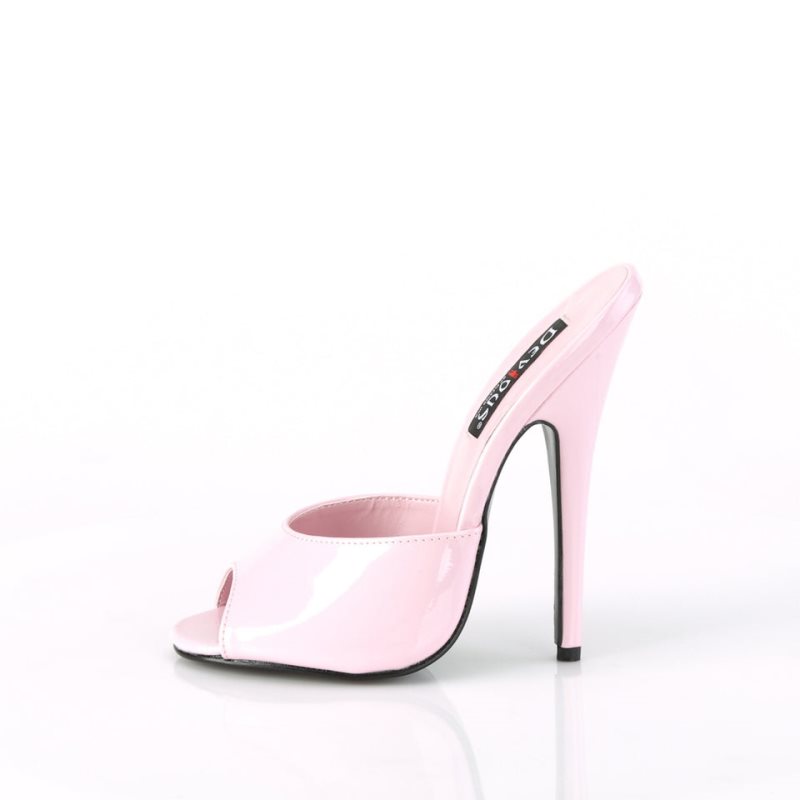 Pleaser Domina-101 Women's Mules Pink | NZ ZTMIYR