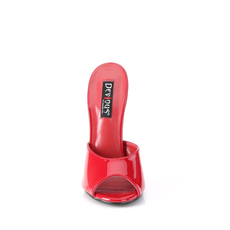 Pleaser Domina-101 Women's Mules Red | NZ DYMPKN