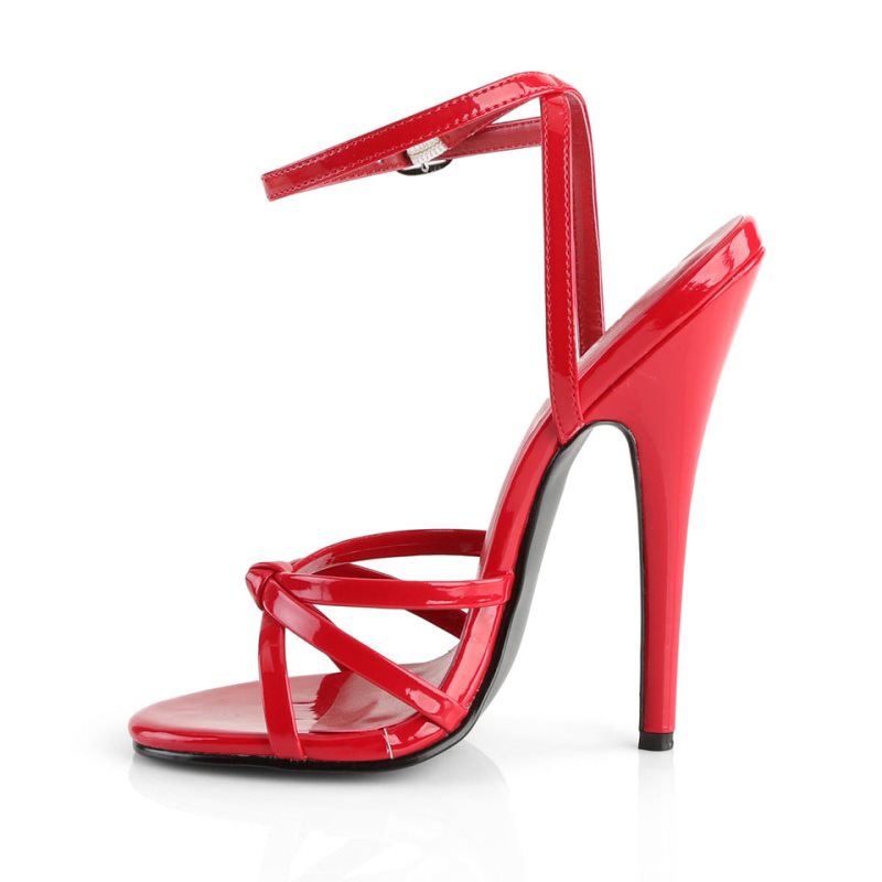 Pleaser Domina-108 Women's Heels Sandals Red | NZ CXPIVN