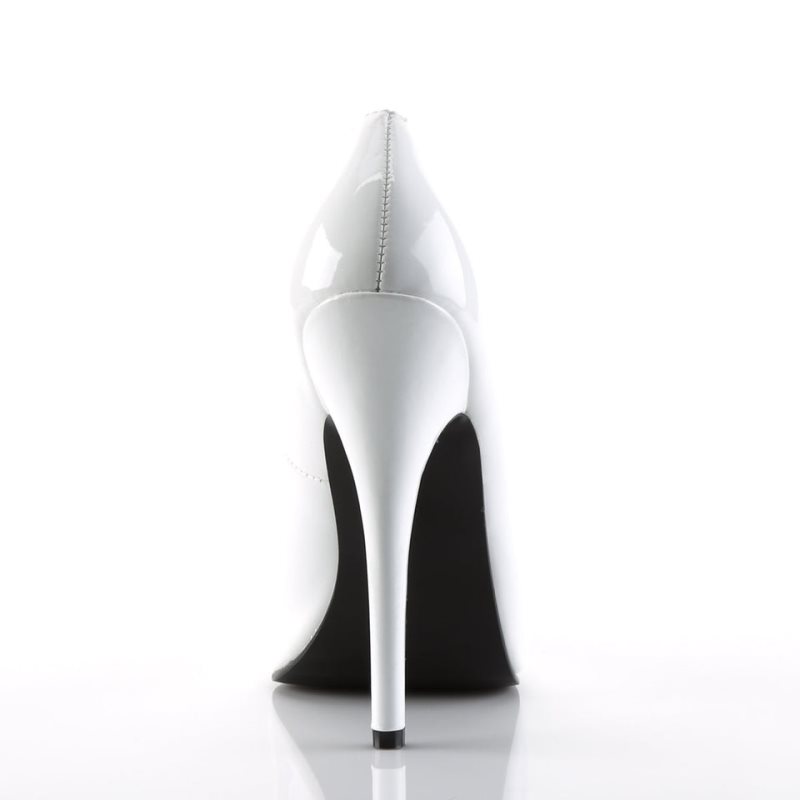 Pleaser Domina-420 Women's Pumps White | NZ ZNCQSJ