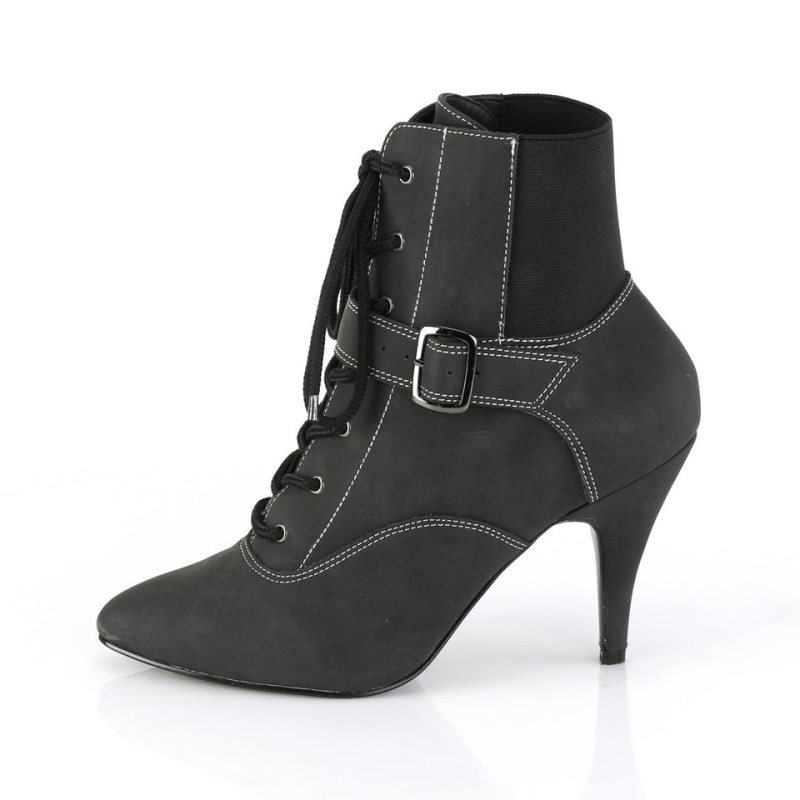 Pleaser Dream-1022 Vegan Leather Women's Heels Boots Black | NZ GJMRLC