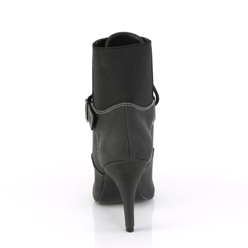 Pleaser Dream-1022 Vegan Leather Women's Heels Boots Black | NZ GJMRLC