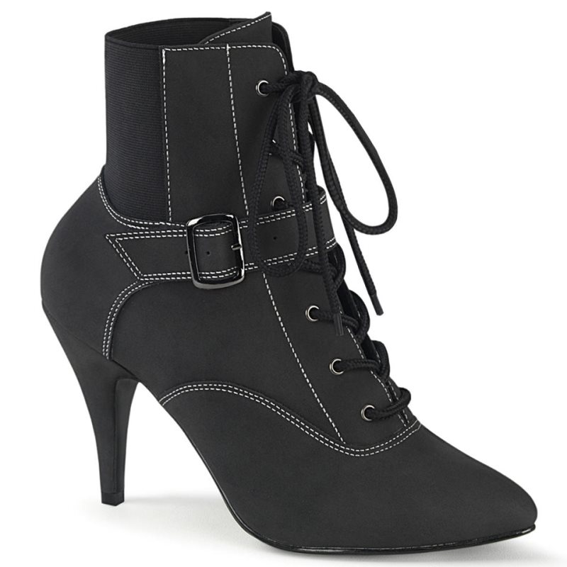 Pleaser Dream-1022 Vegan Leather Women\'s Heels Boots Black | NZ GJMRLC