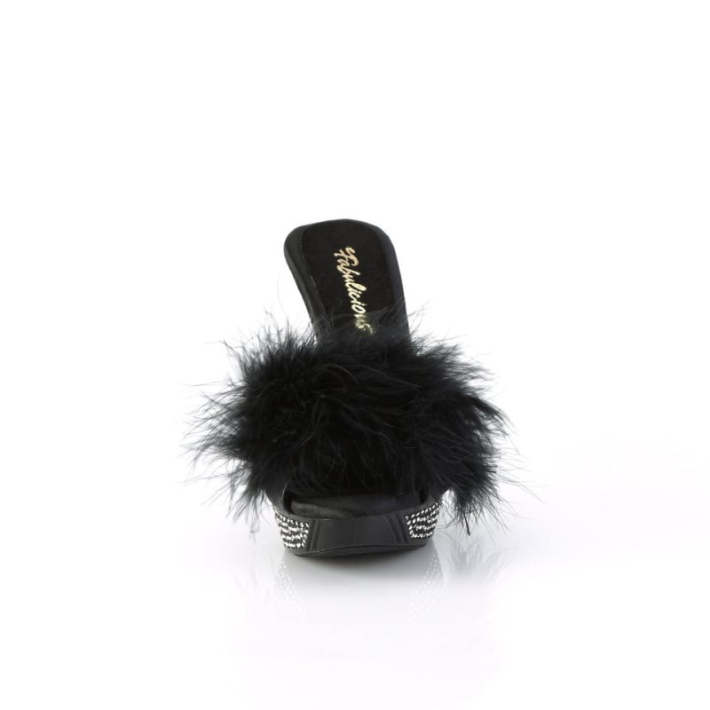 Pleaser Elegant-401F Women's Platform Slides Black | NZ YCLGFA