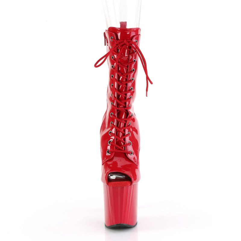 Pleaser Enchant-1041 Women's Heels Boots Red | NZ BAFLWP