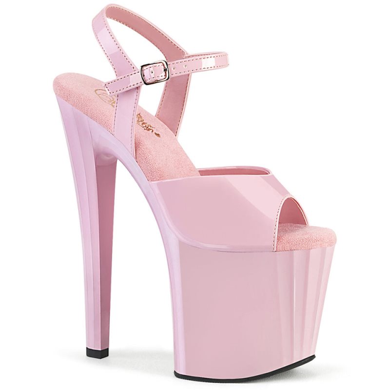 Pleaser Enchant-709 Women\'s Platform Heels Sandals Pink | NZ FORZKX