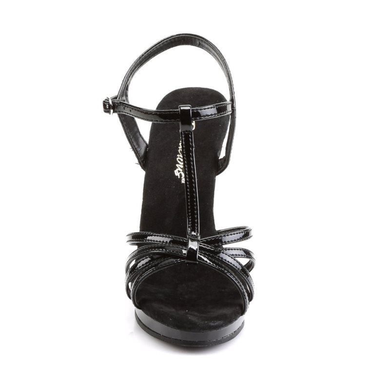 Pleaser Flair-420 Women's Heels Sandals Black | NZ BXJNRG