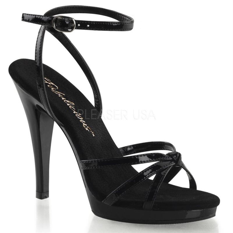 Pleaser Flair-436 Women\'s Heels Sandals Black | NZ ERLQPM