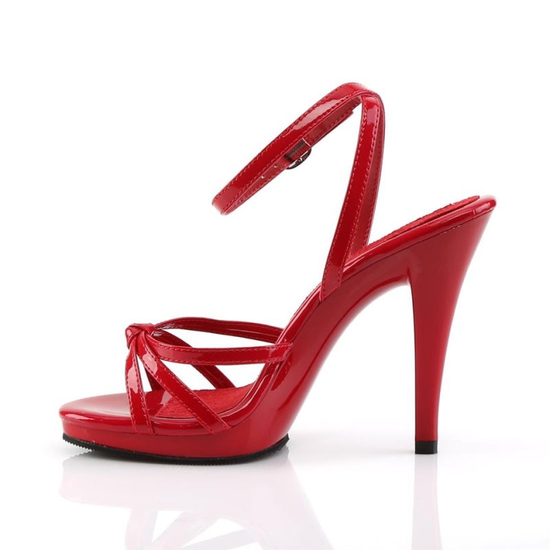 Pleaser Flair-436 Women's Heels Sandals Red | NZ OFKSZH